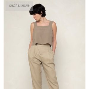 NWT Square Neck Cropped Tank